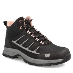 WEINBRENNER - Botín Mujer Larix Stag Negro - Gris Claro