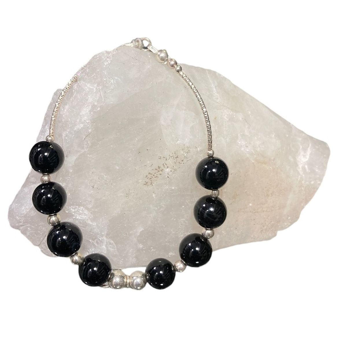 TAETHAI - Pulsera de plata 925 con piedra Ónix