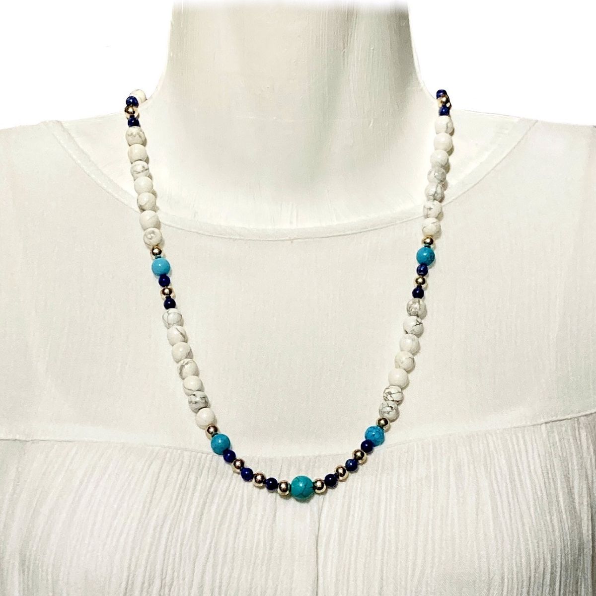 TAETHAI - Collar de piedras naturales y plata 925 exclusivo