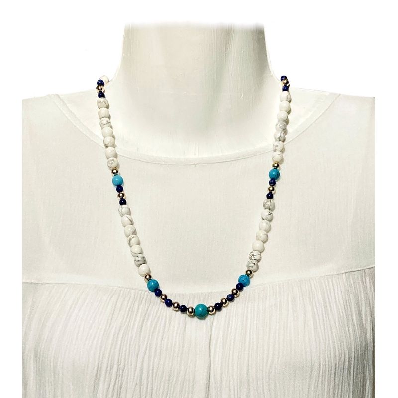 TAETHAI - Collar de piedras naturales y plata 925 exclusivo