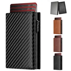 LUKOVEE - Billetera De Cuero Duradero Con Protección Rfid Para Hombre