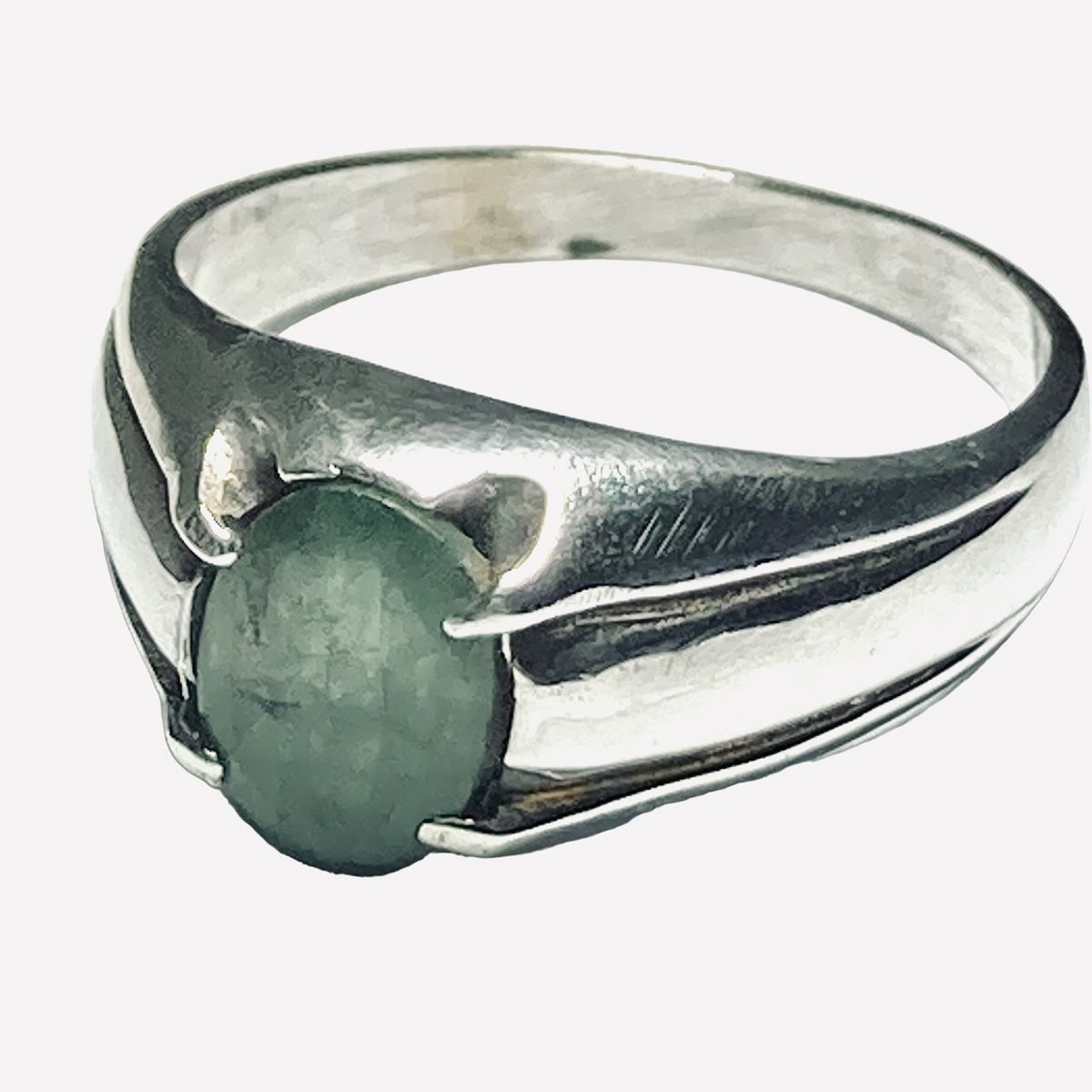 TAETHAI - Anillo de plata 925 con Esmeralda natural