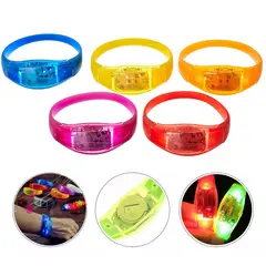 KUANGYE - Pulseras Fluorescentes Led Control De Sonido Fiesta Fluor