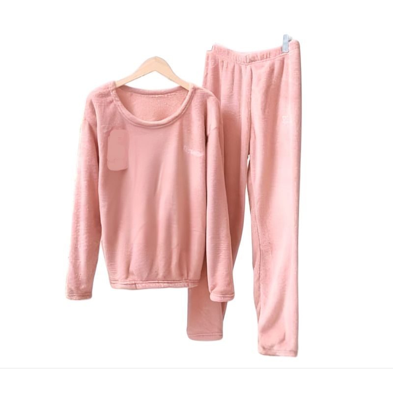 AGW - Pack 3 Pijama Mujer Polar Liso