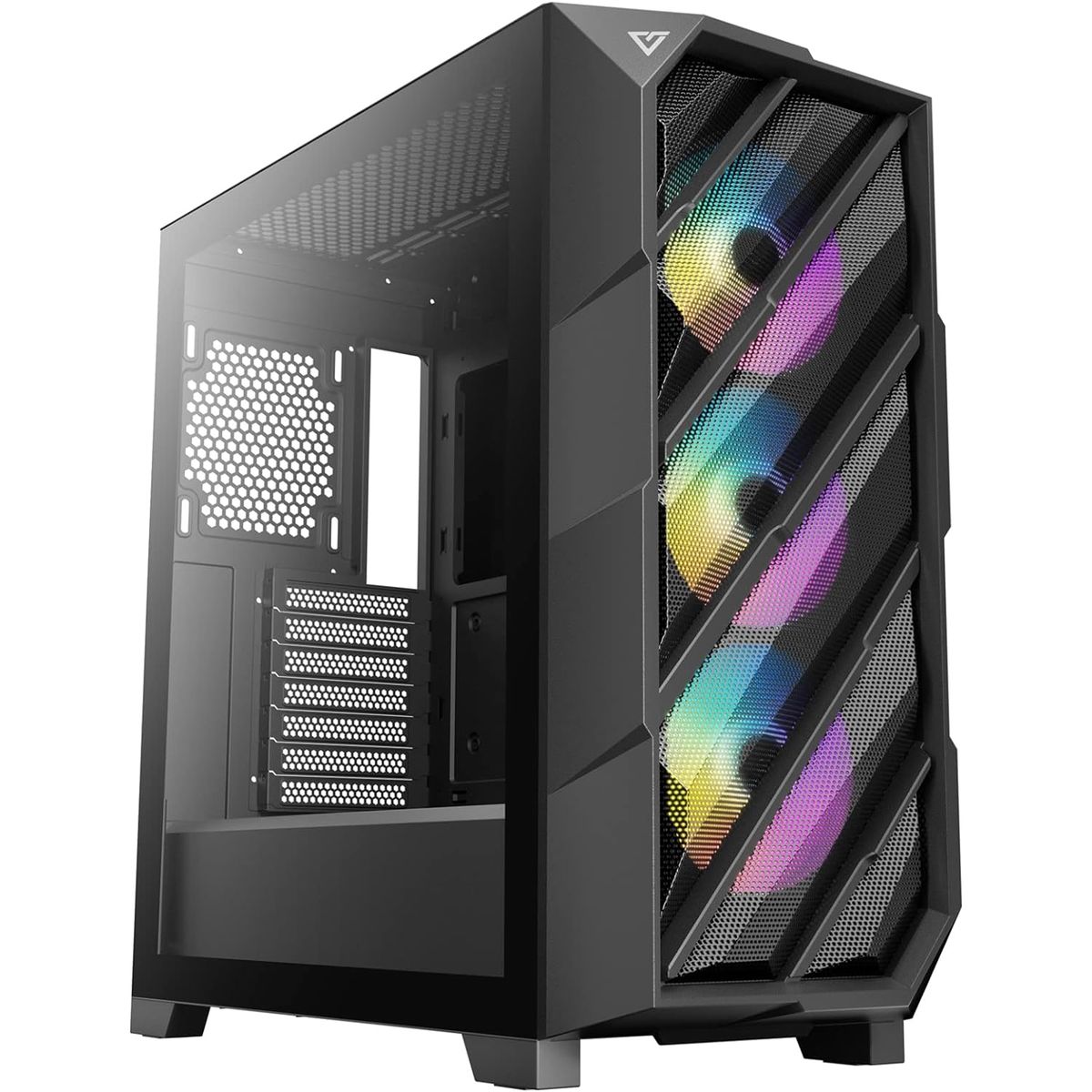 GENERICO - Gabinete Gamer ATX Antec DP503 Black 3 Ventiladores ARGB Vid.Templado