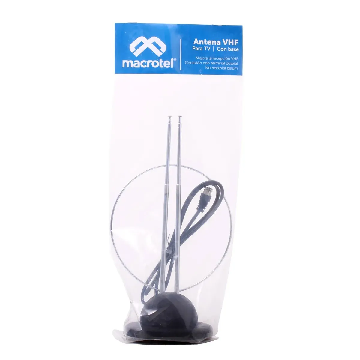 MACROTEL - Antena telescópica Macrotel Tipo Conejo MV-100 VHF