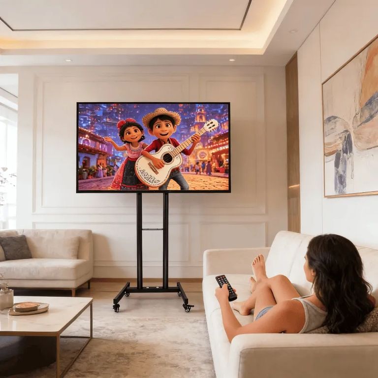 GENERICO Soporte De Tv Móvil Con Ruedas Mejoradas Para Televisores 32 A 65p FIGOIMPORT