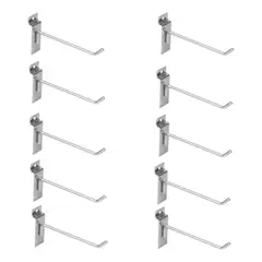 KUANGYE - Set 10 Ganchos Exhibidor De 20 Cm Para Panel Ranurado.