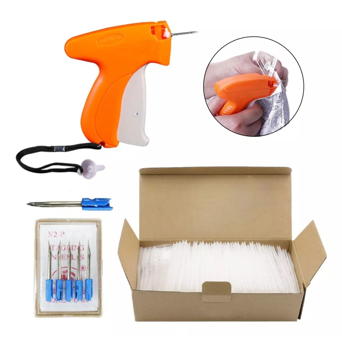 KUANGYE - Pistolas Etiquetadoras De Ropa+5000 Plastiflechas+5 Agujas