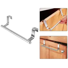 KUANGYE - Colgador Paños Cocina Y Toallas Puerta Mueble Cromado
