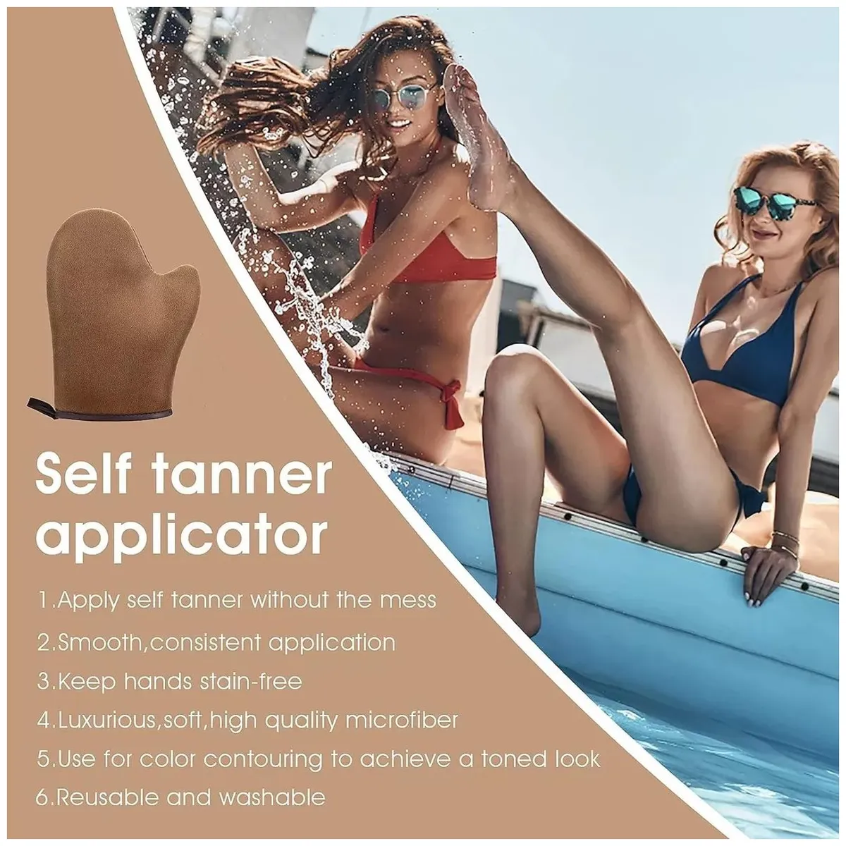 KUANGYE - Guante Aplicador De Autobronceador No Más Manos Manchadas