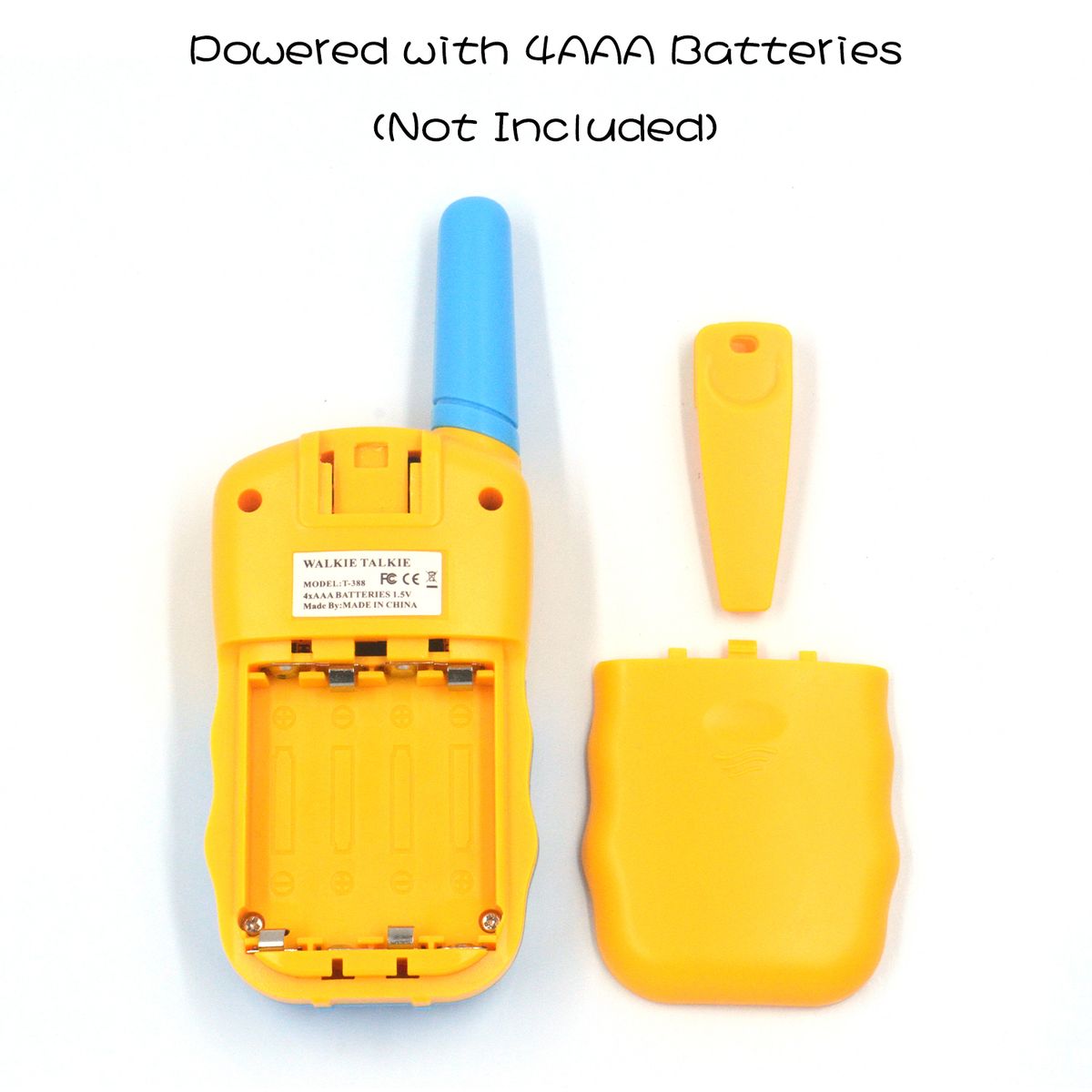 LUKOVEE - Set 2 Radios Walkie Talkie Portátil Para Niños Con 22 Canal - Amarillo
