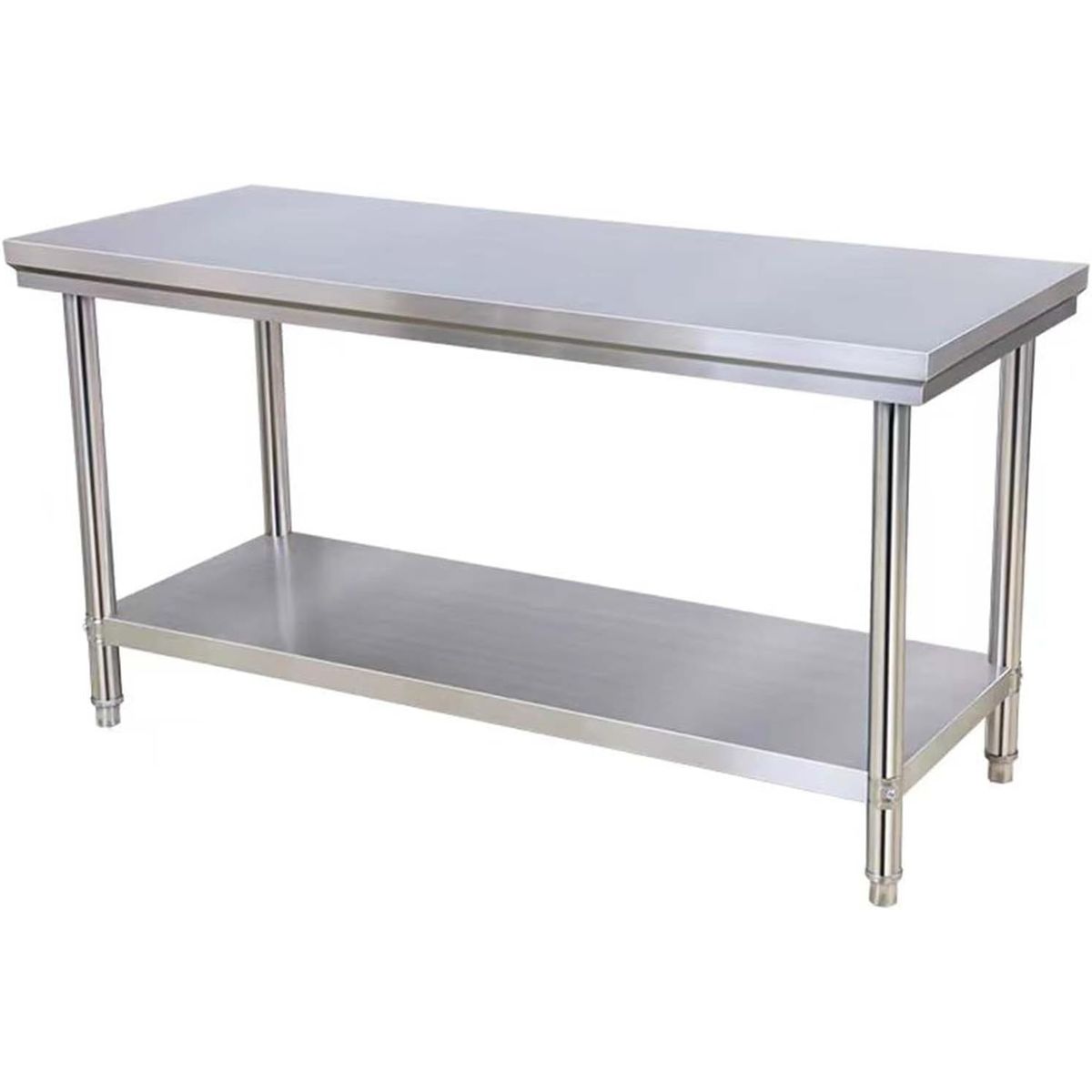 YOMYM - Banco Trabajo Cocina Acero Inoxidable Con Estante Inferior-120×60×80cm