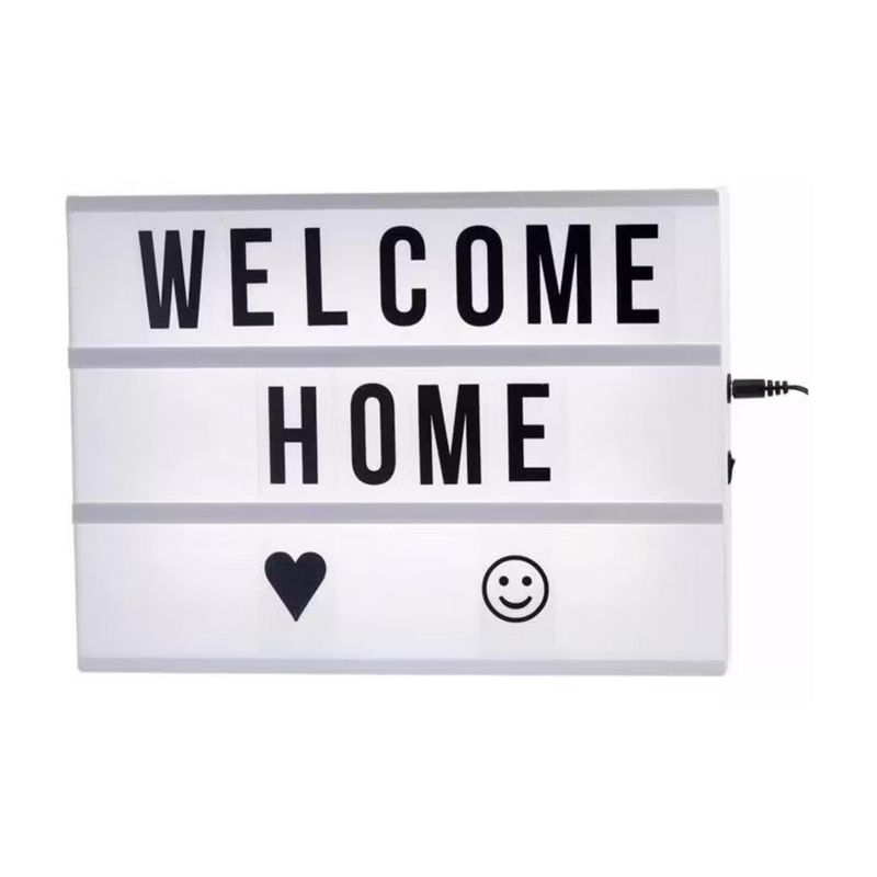 GENERICO - Pizarra Luminosa LED USB Living Habitacion Eventos 30x22x5cm