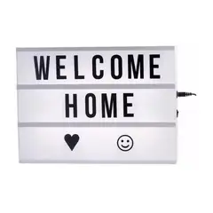 GENERICO - Pizarra Luminosa LED USB Living Habitacion Eventos 30x22x5cm