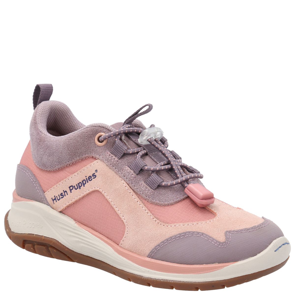 HUSH PUPPIES - Zapatilla Cuero Niña Fastland Rosado HUSH PUPPIES
