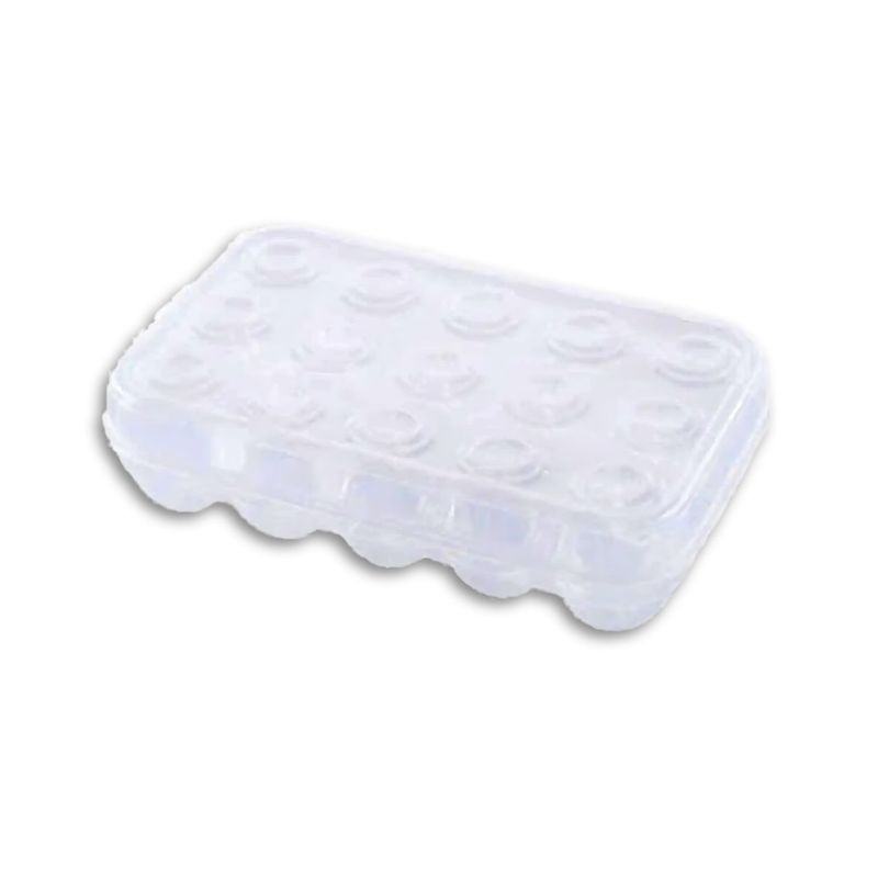 GENERICO - Caja de almacenamiento de huevos para refrigerador de 15 uds.