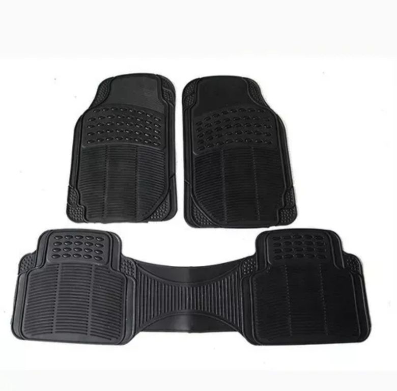 GENERICO Alfombra Piso De Goma Auto Universal 3 Piezas