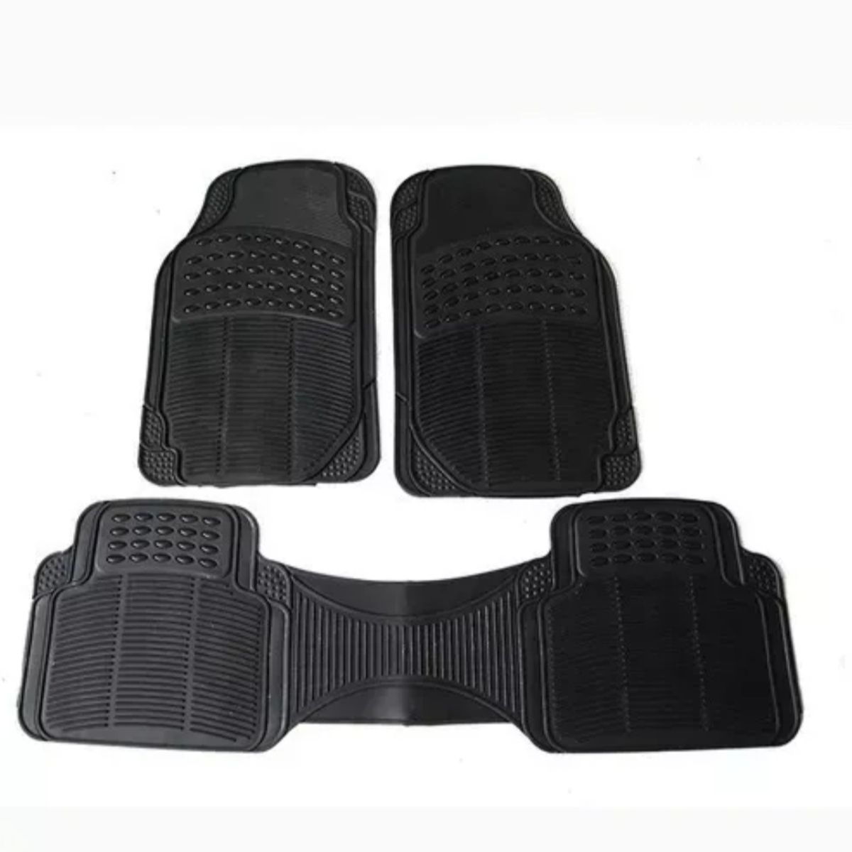 GENERICO - Alfombra Piso De Goma Auto Universal 3 Piezas