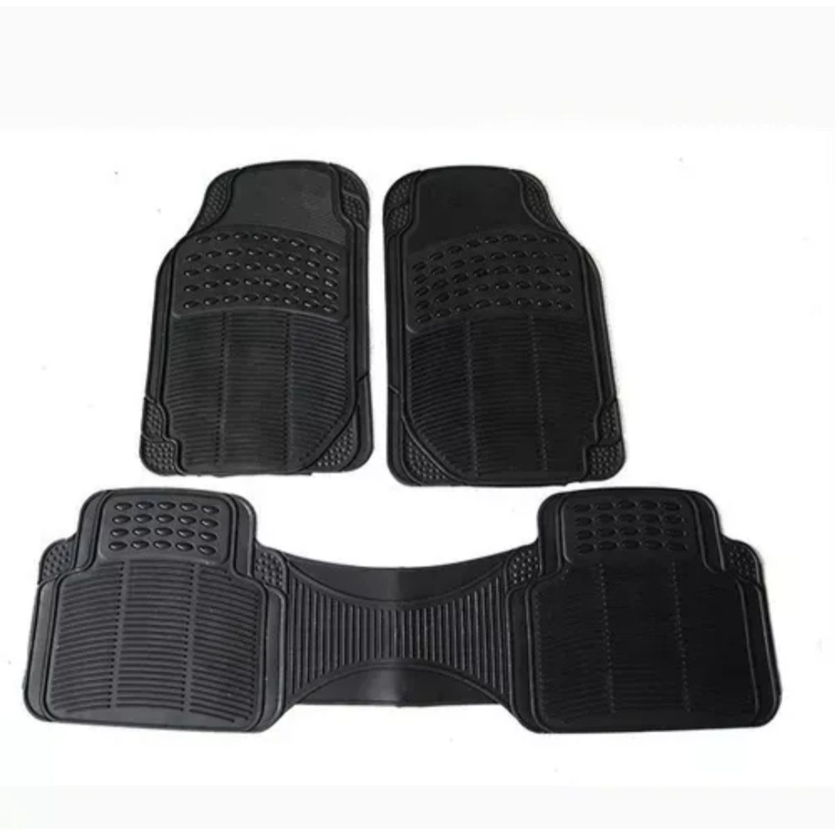 GENERICO - Alfombra Piso De Goma Auto Universal 3 Piezas