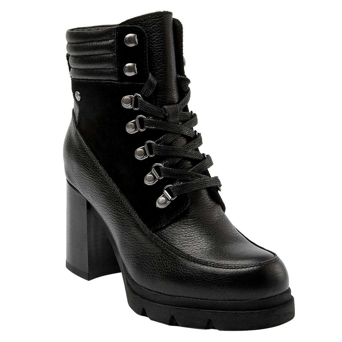 POLLINI - Botín Casual Mujer Negro Pollini