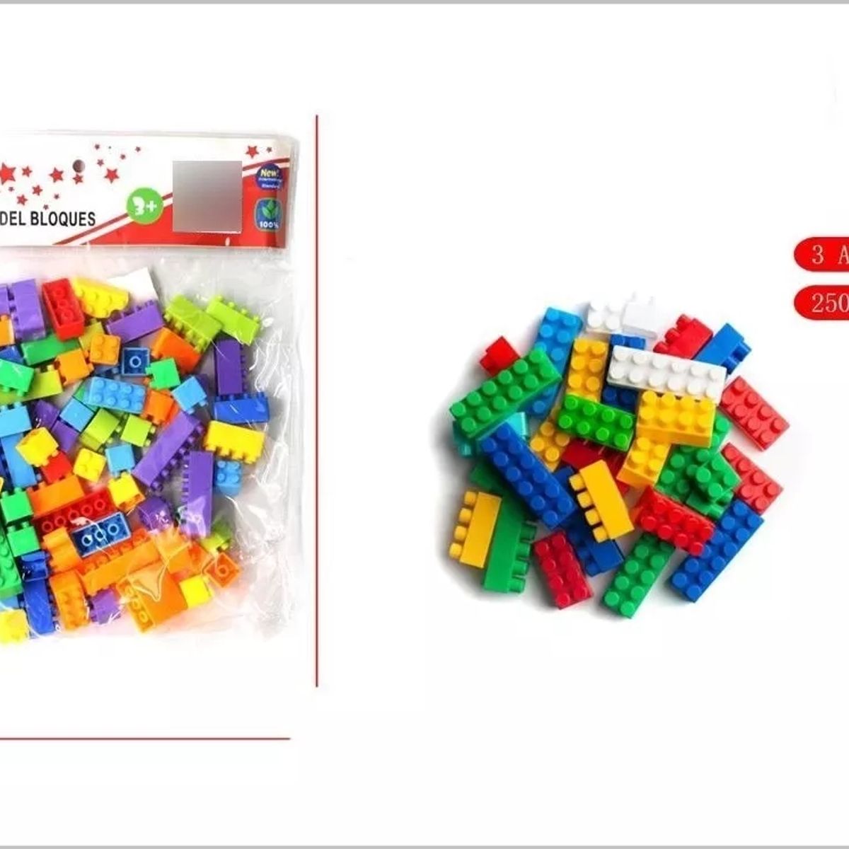 GENERICO - Juego De Bloques De Construcción Para Niños 250gramos