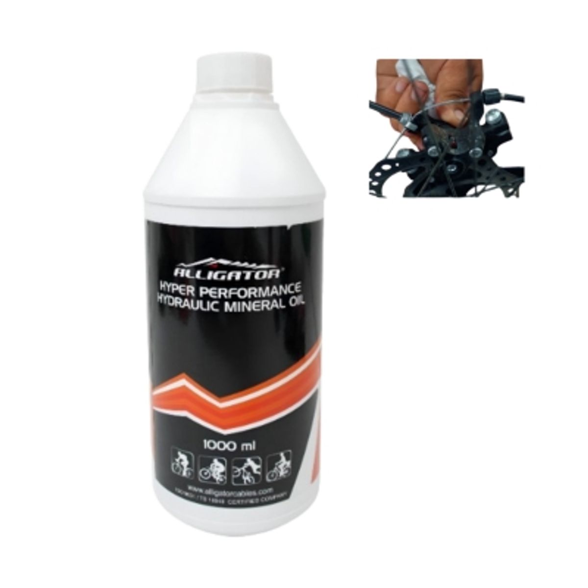 ALLIGATOR - Aceite Mineral 1l Lubricante Hidrulico Frenos Shimano
