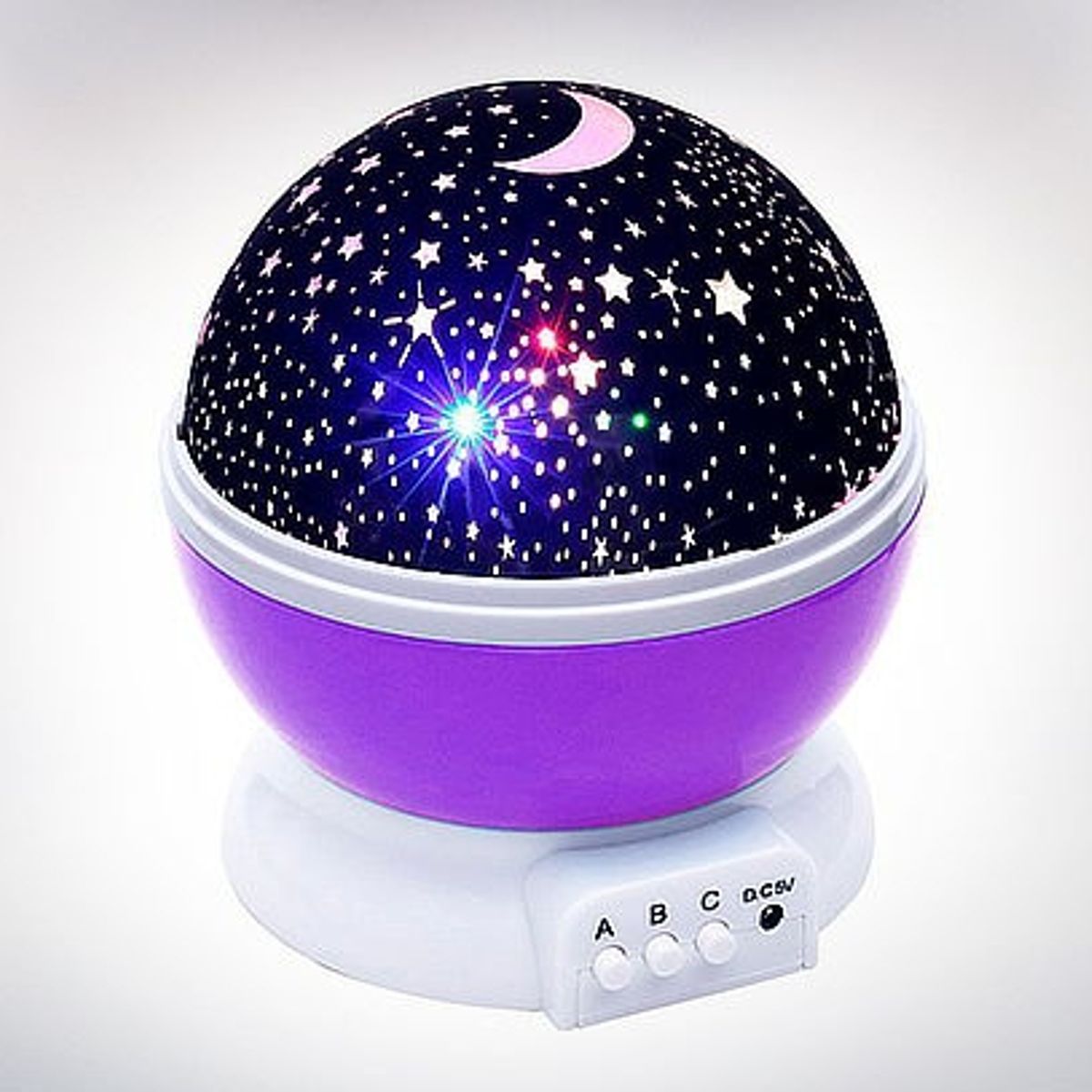 GENERICO - Proyector espantacuco de Cielo Estrellado de luz LED color Morado