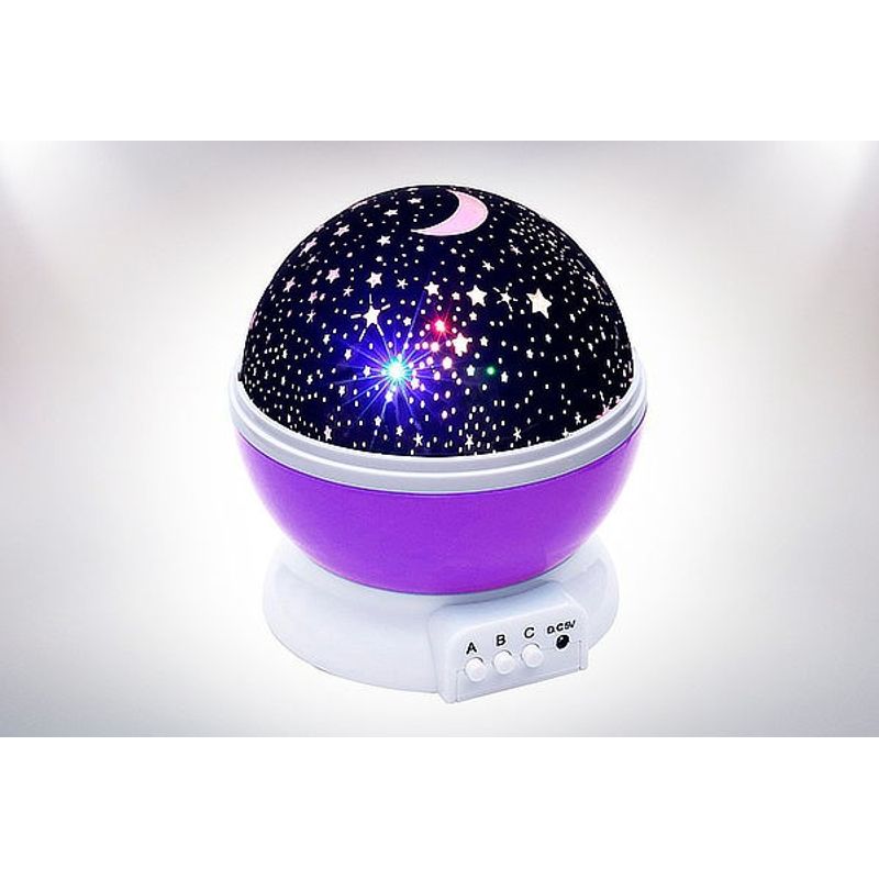 GENERICO - Proyector espantacuco de Cielo Estrellado de luz LED color Morado