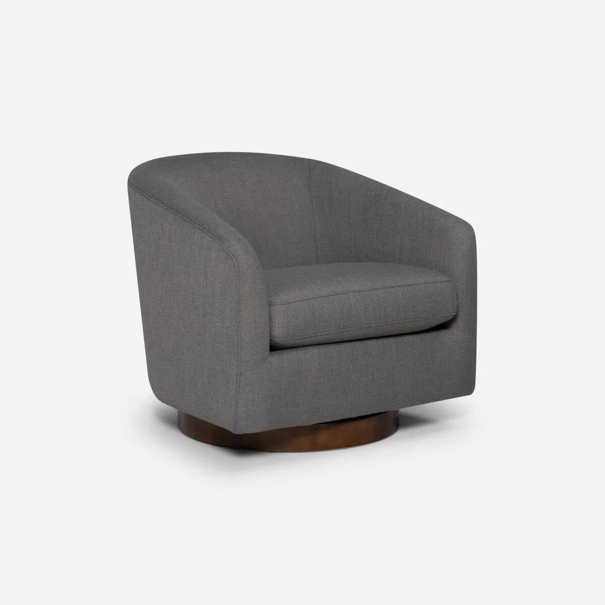 ROSEN - Poltrona Rosen Giratoria Bourton Tela Gris