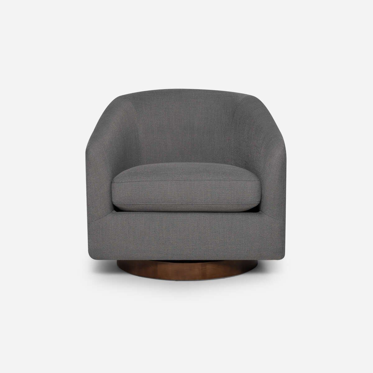 ROSEN - Poltrona Rosen Giratoria Bourton Tela Gris