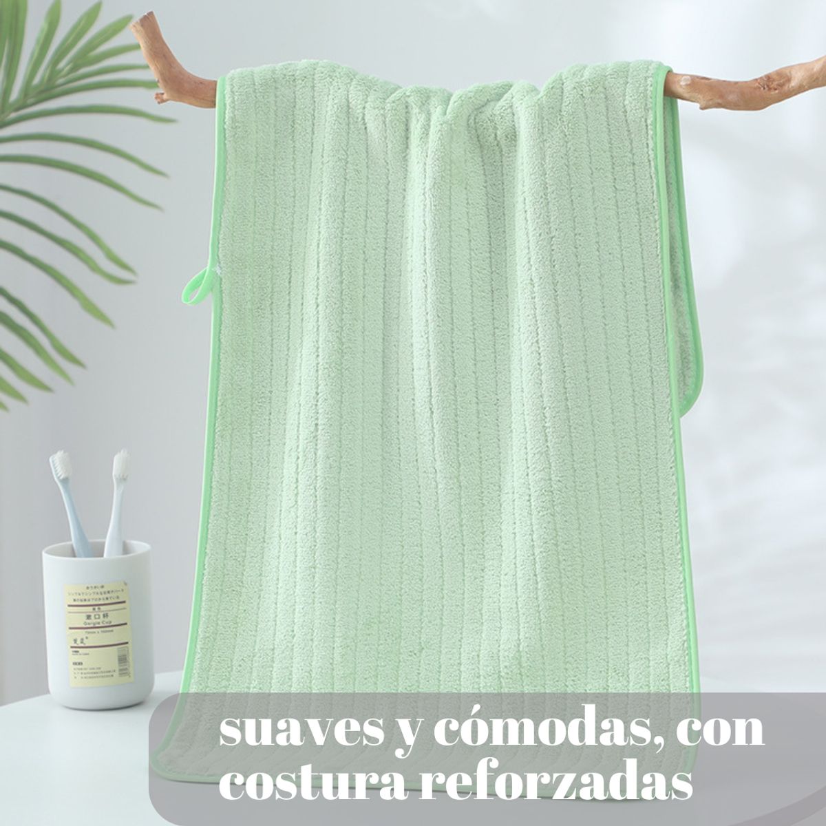 GENERICO - Pack De 6 Toallas De Algodon  75x35 cm Cocina Manos