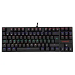 REDRAGON - K552RGB-1-SP KUMARA BLACK TECLADO MECANICO RGB SP BLUE SW - Negro