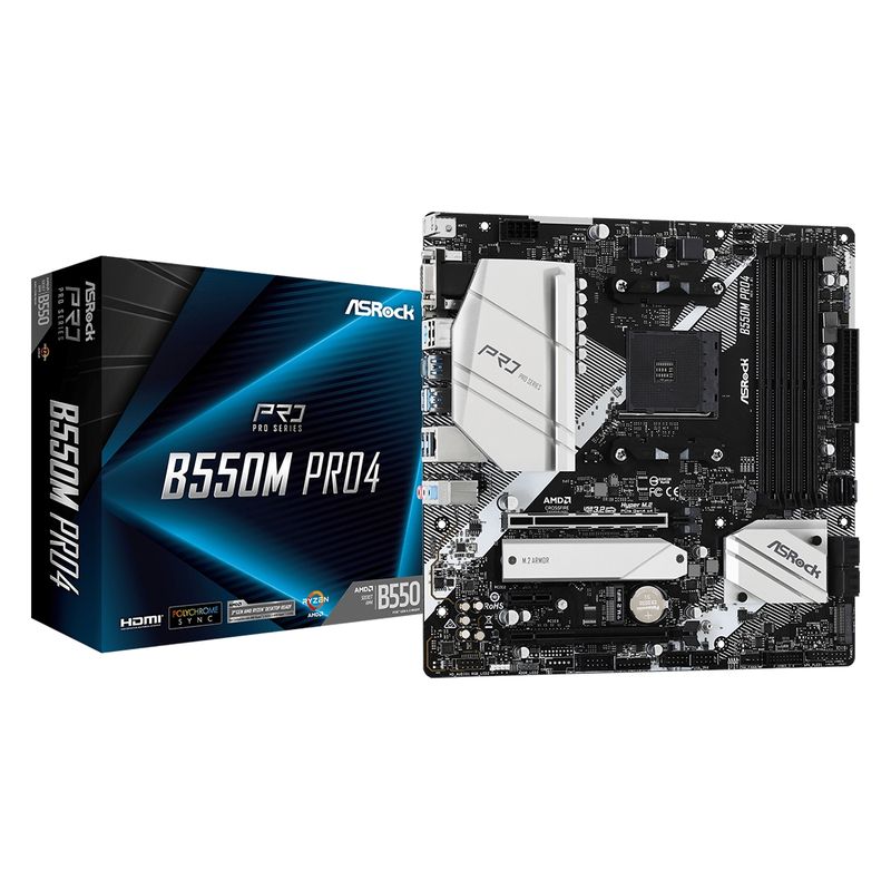 ASROCK - Placa Madre ASRock B550M Pro4 AMD