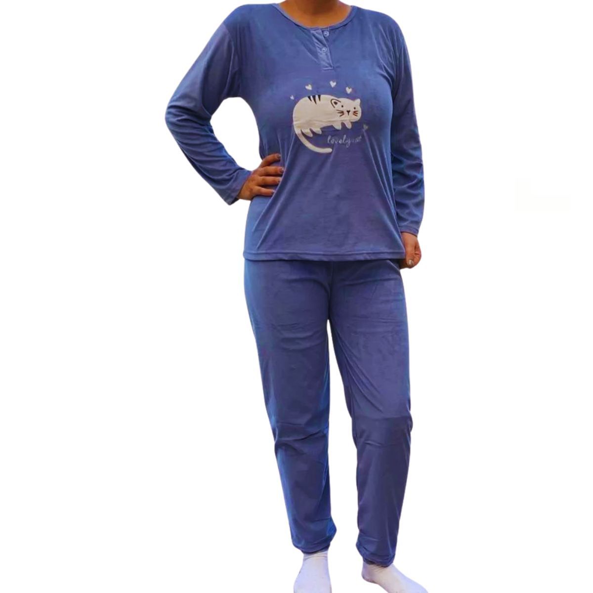 LIKE SHOP - Pijama Mujer Micropolar Dos Botones 508