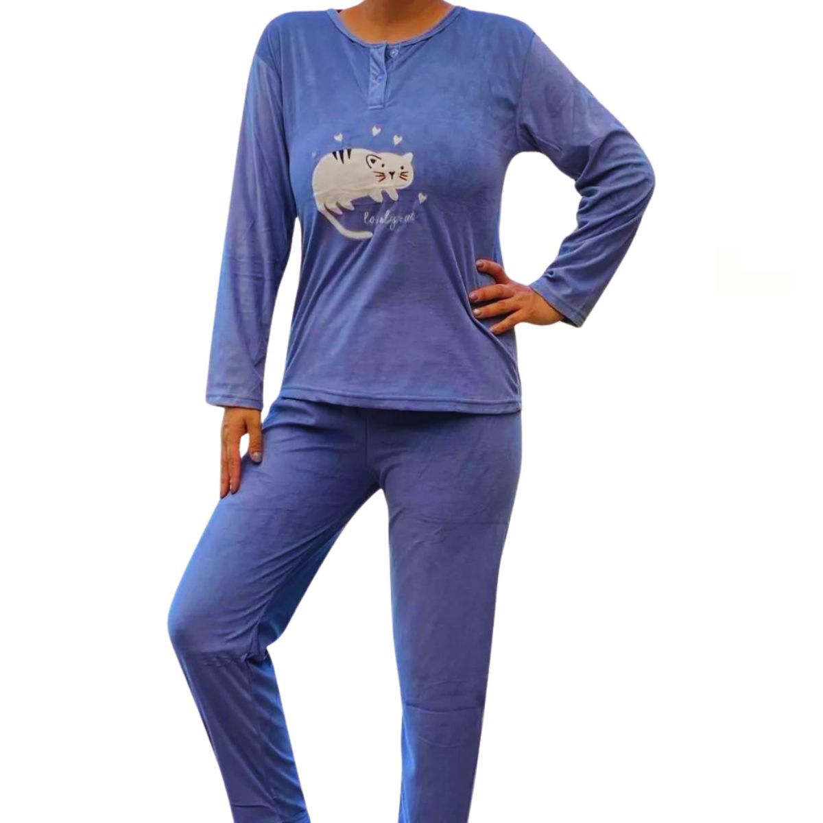 LIKE SHOP - Pijama Mujer Micropolar Dos Botones 508