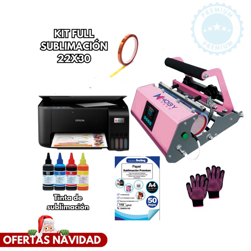 GENERICO - ESTAMPADORA DE TAZONES KIT SUBLIMACION K131