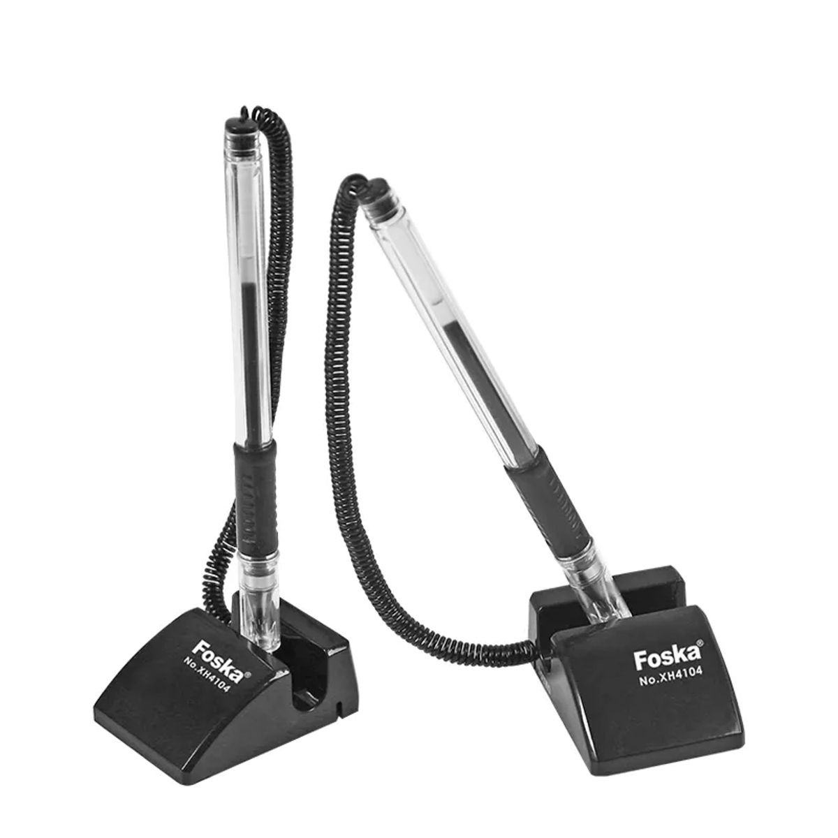 FOSKA - Pack 3 Bolígrafos lapiceras gel de escritorio negro