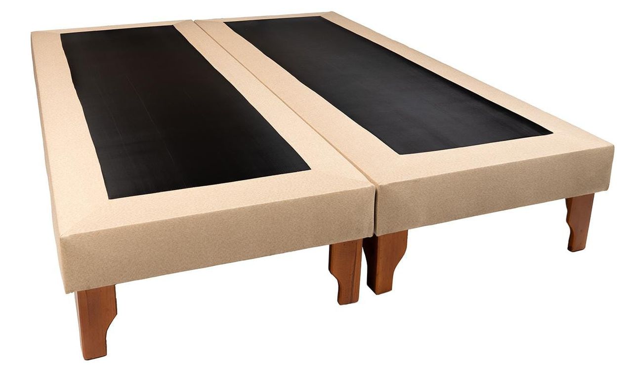 BASE DOS PLAZAS BEIGE LINO.