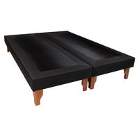 BASE DOS PLAZAS NEGRO LINO.