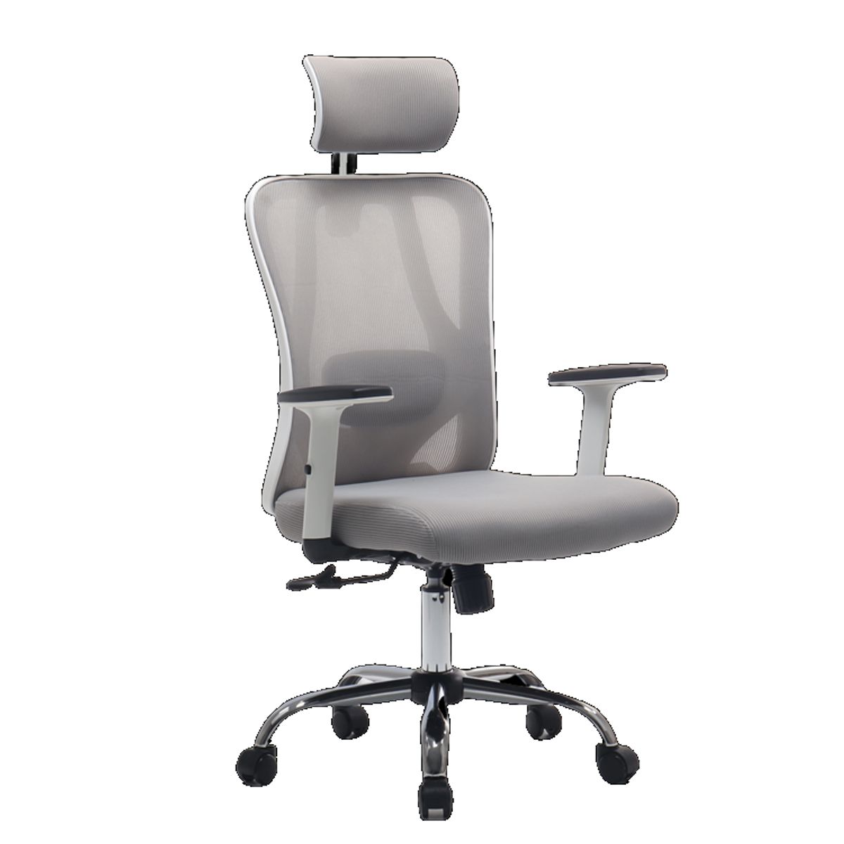 LERNEN - Silla De Oficina Ejecutiva Pro Con Apoya Brazos Ajustables Gris