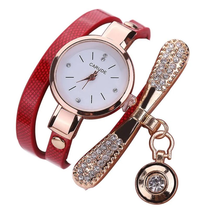 GENERICO - Reloj de lujo Personalizado para Mujeres con Incrustaciones y Pulsera