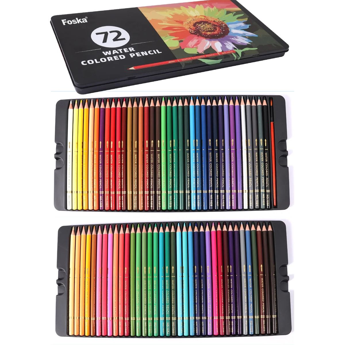 FOSKA - Set 72 Lapices acuarela profesionales