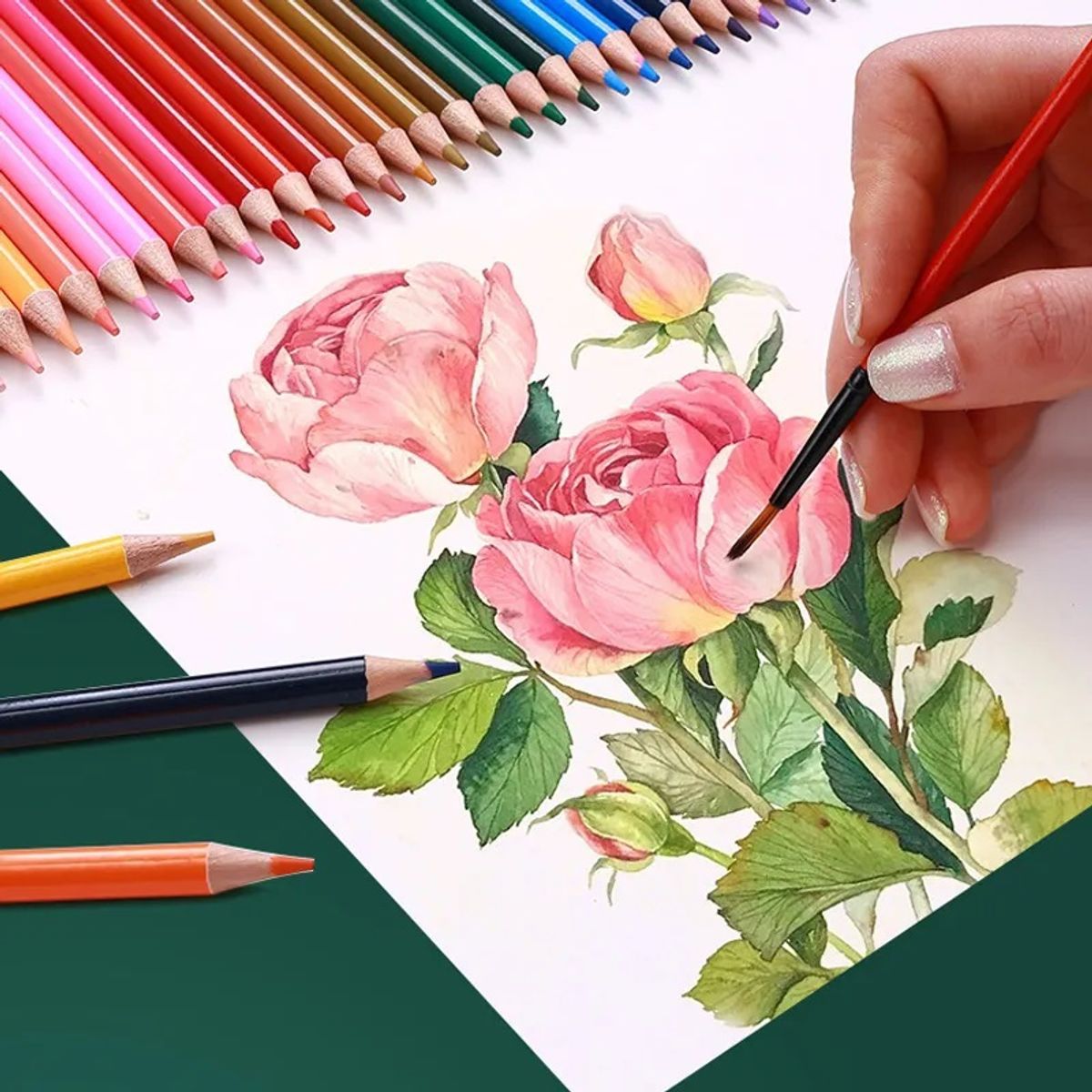 FOSKA - Set 72 Lapices acuarela profesionales