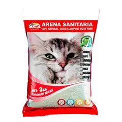 GENERICO - Arena sanitaria VIP CAT - 3 Kg - Aglutinante olor a lavanda.