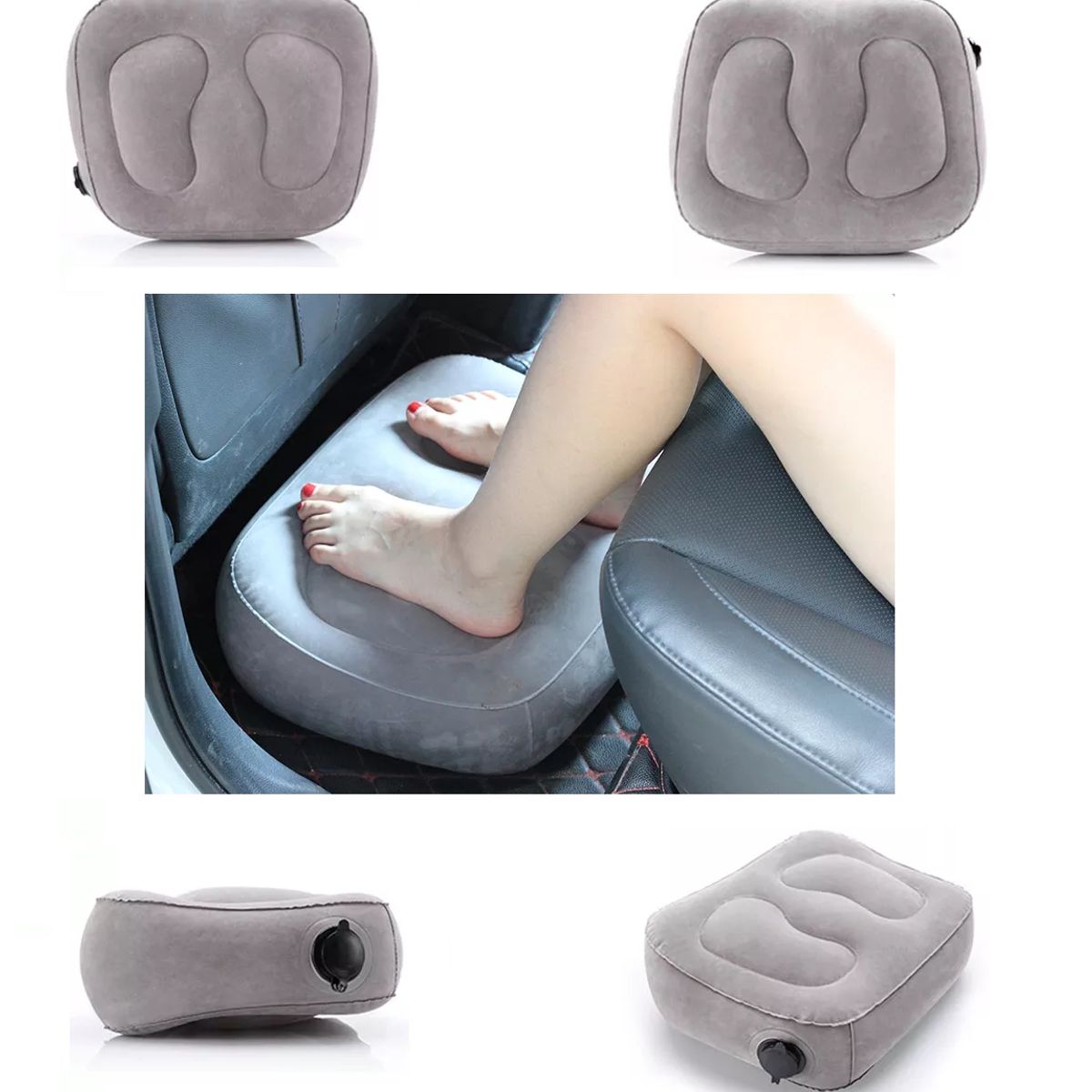 GENERICO - REPOSAPIES INFLABLE HOME OFFICE VIAJES RELAJACIÓN RP20 MEGAVENTAS