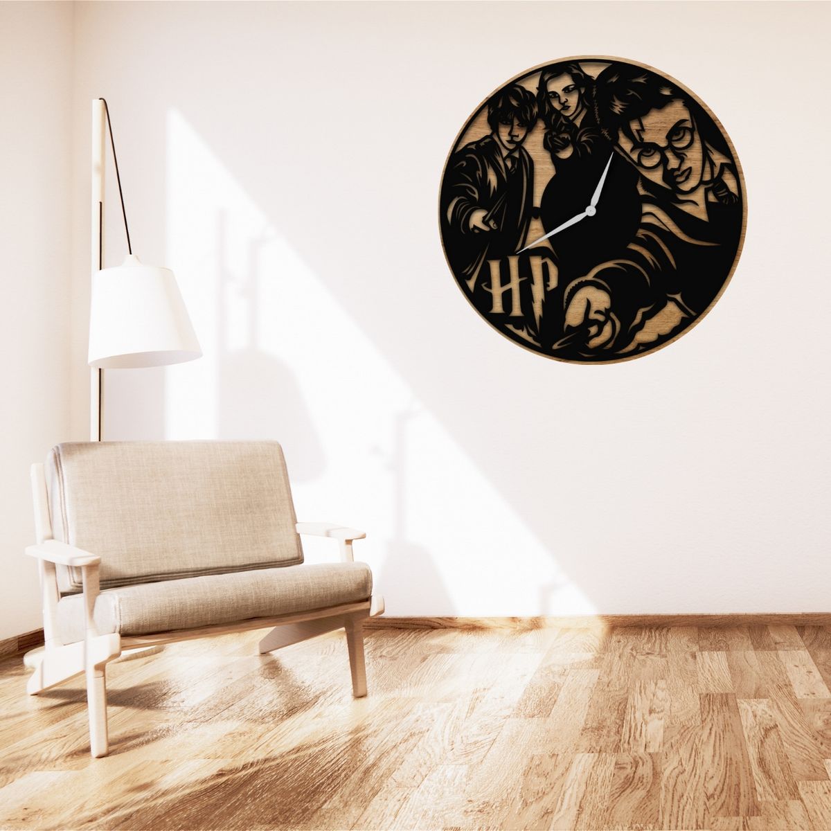 GENERICO - Reloj de Pared Artesanal - 31cm - Harry Potter