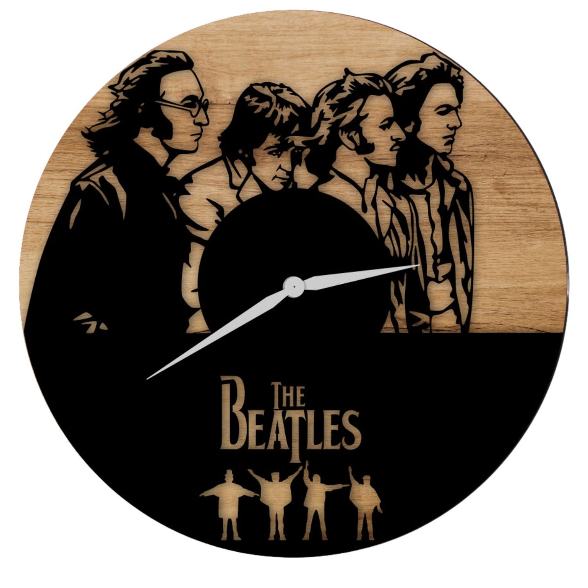 GENERICO - Reloj de Pared Artesanal - 31cm - The Beatles