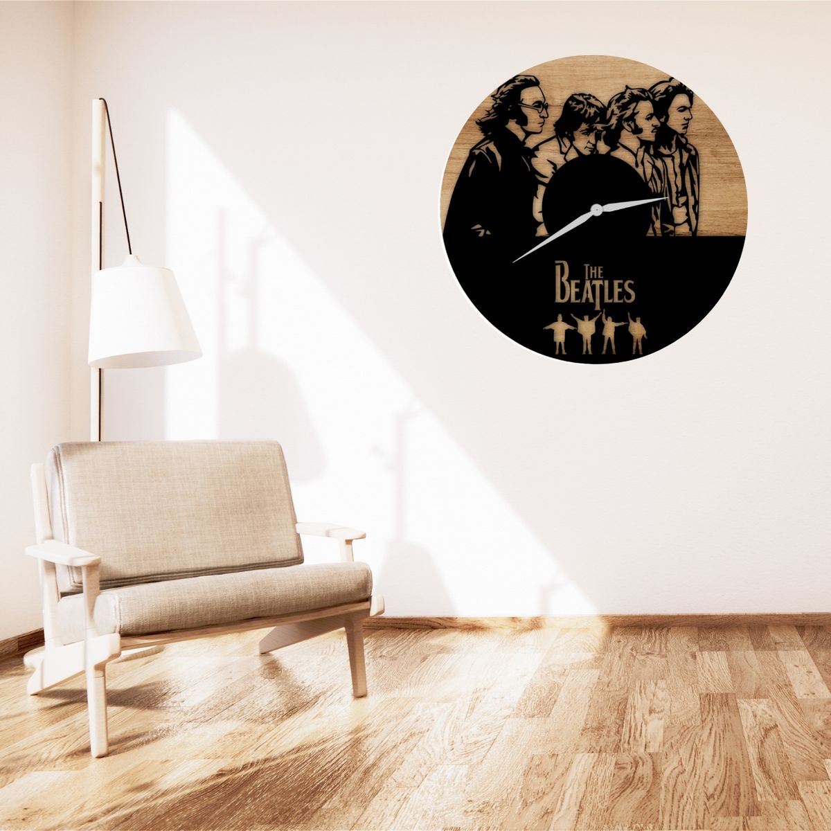 GENERICO - Reloj de Pared Artesanal - 31cm - The Beatles