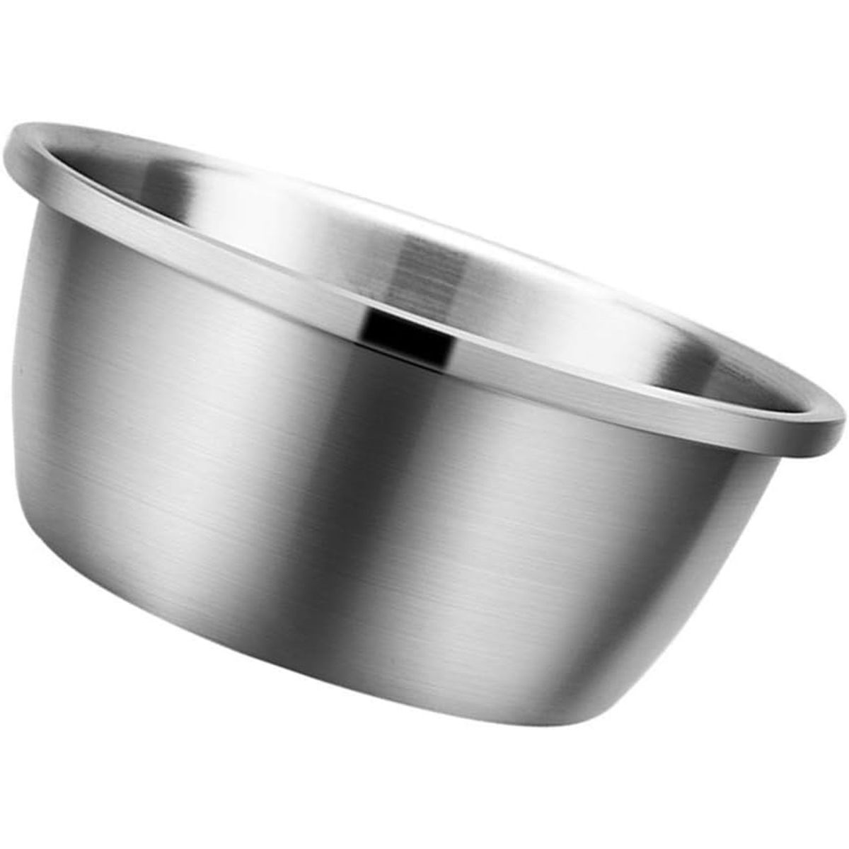 GENERICO - Bowl Ensaladera Redondo Fuente Base Plana Acero Cocina 38CM.